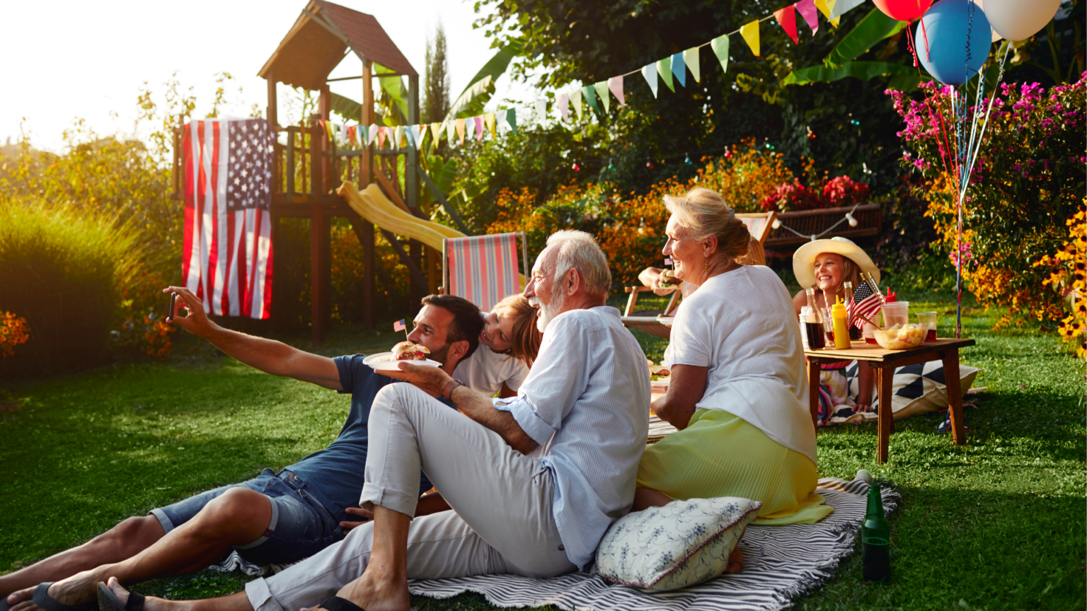 Family gathering for Independence Day